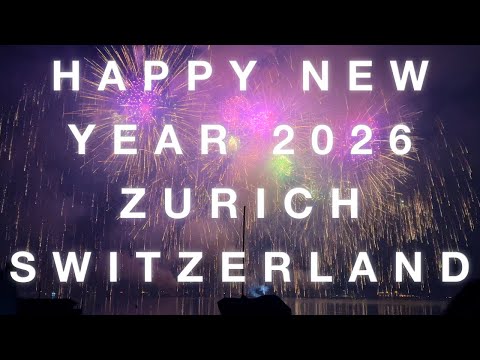 Zurich New Year 2026 Fireworks in full length 💥 Awesome final! 🤯 4K Switzerland 🇨🇭