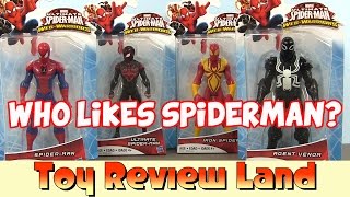 Marvel Ultimate Spider-man Web Warriors Action Figures. Spiderman, Iron Spider, And Agent Venom!