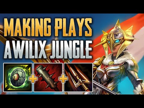 SHE'S A 1V1 BEAST! Awilix Jungle Gameplay (SMITE Conquest A-Z)
