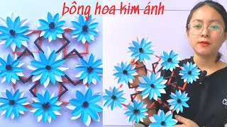 Bông hoa kim ánh trang trí nhà cửa - Metallic flowers for home decoration - HoaDuongDIY