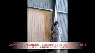 Утепление ангара пеной оборудованием DP-FA50