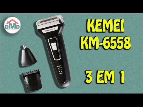 , title : 'Unboxing e Teste - Kemei - Km-6558 Maquina De Cortar Cabelo Barbeador E Aparador 3 Em 1 Recarregável'