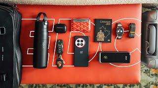 What's in my Travel Bag 2025 - Premium Tech + Travel Essentials (EDC)