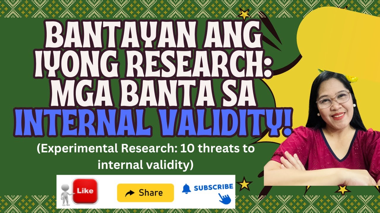 VL57- Threats to Internal Validity (Guarding your experimental research-with sample solutions)