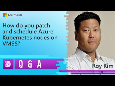 How do you patch and schedule Azure kubernetes nodes on VMSS?