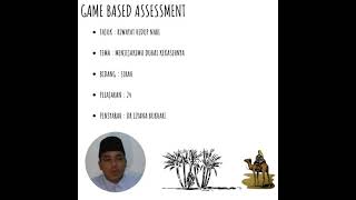 GAME BASED ASSESSMENT : SIRAH BOARD DR LIYANA BINTI BUKHARI.