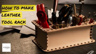 How to Make Leather Tool Rack, Tool Box / Leather Craft Pattern