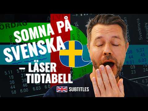 ASMR in Swedish | Reading timetable | Stockholm subway