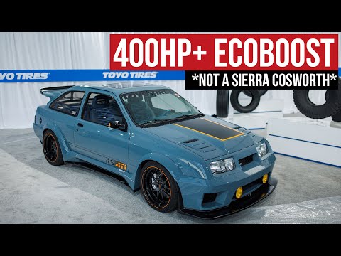 Modernized "Ford Sierra Cosworth" with a 2.3L Ford Ecoboost Crate Motor