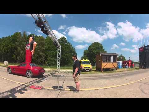 Fiat Cinquecento Bimoto vs Mercedes SLS AMG, German Race Wars 2014