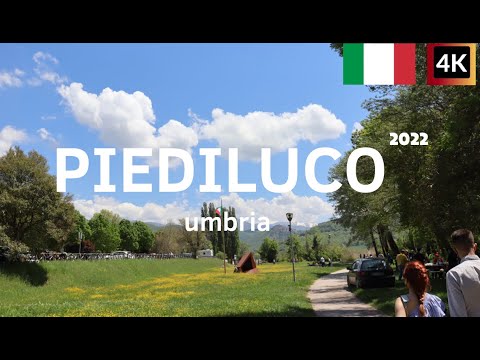 【4K】2022 Early morning walk in Lake Piediluco (Umbria-Italy)| relaxing walk with dog in springtime