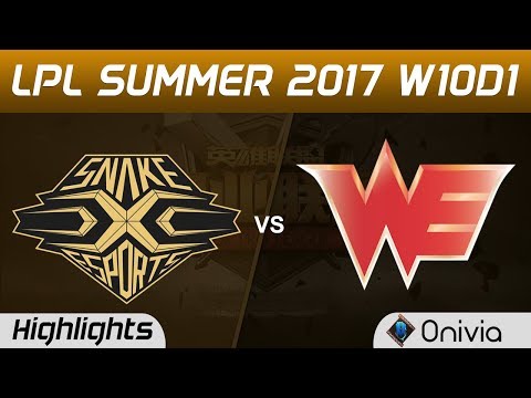 SS vs WE Highlights Game 3 LPL SUMMER 2017 Snake vs Team WE by Onivia