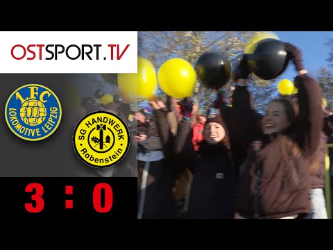 Fan-Party bei Ziane-Dreierpack: 1. FC Lok Leipzig - Handwerk Rabenstein | Sachsenpokal | OSTSPORT.TV