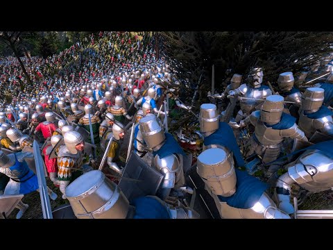 20000 HEAVY KNIGHTS VS 20000 FOOTMANS - Ultimate Epic Battle Simulator 2 UEBS2