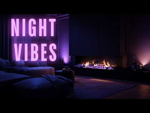 Night Vibes R&B 🌙 Chill R&B Mix | Cozy Fireplace, Late Night Relax & Smooth Soul