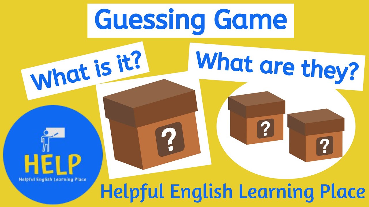 ESL Game / Activity: Guess The Objects - What is it? / What are they?