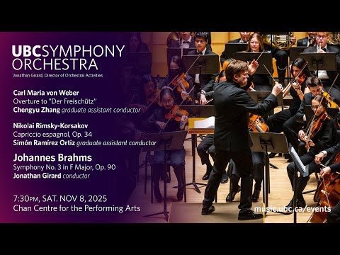 UBC Symphony Orchestra: von Weber, Rimsky-Korsakov & Brahms