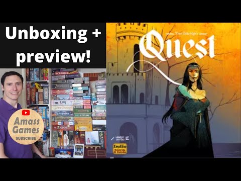 Quest - Preview unboxing board game - Party social deduction Avalon The Resistance * AmassGames * 4K