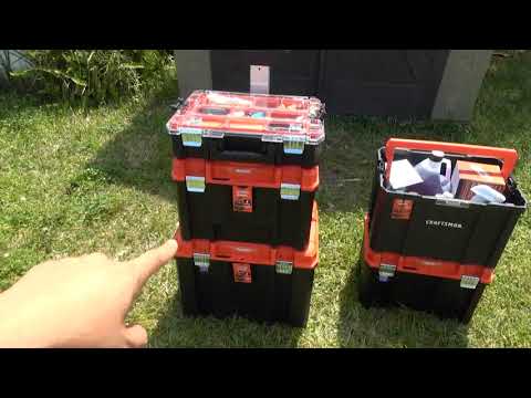 CRAFTSMAN VERSASTACK 17.126-in Plastic; Metal Wheels...