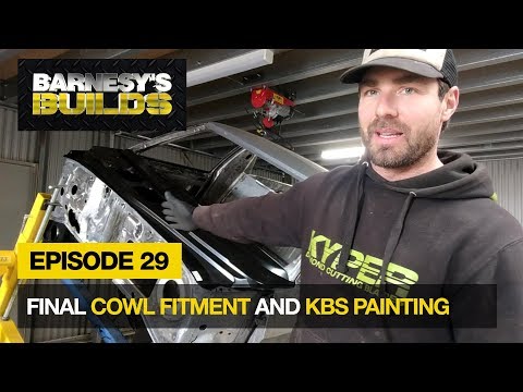 EPISODE 29 - FINAL COWL FITMENT AND  PAINTING KBS UNDERBODY PROTECTION.