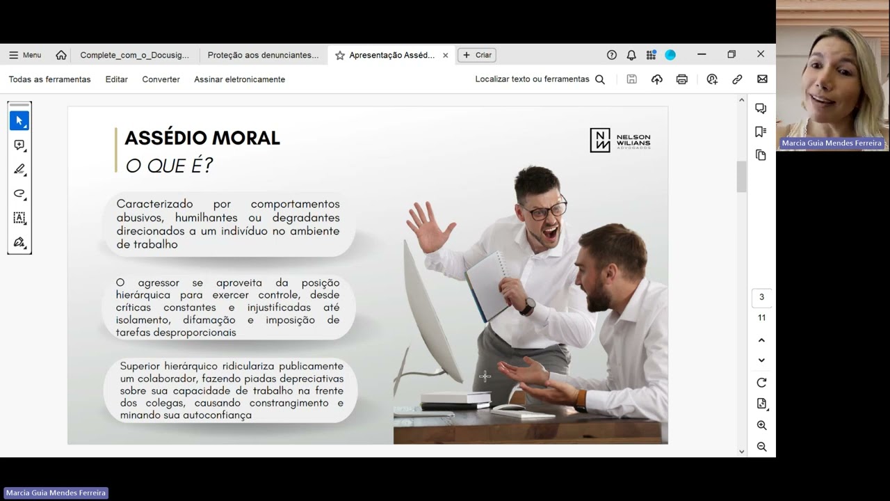 Conscientização Assédio Moral e Sexual