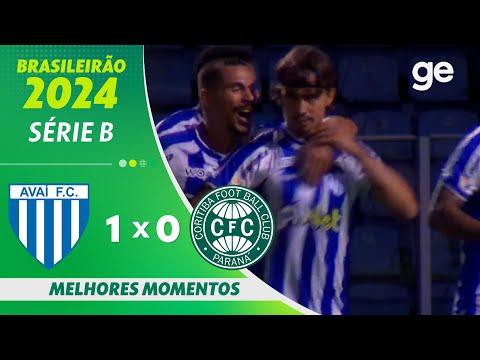 Gols e lances de Avaí x Coritiba