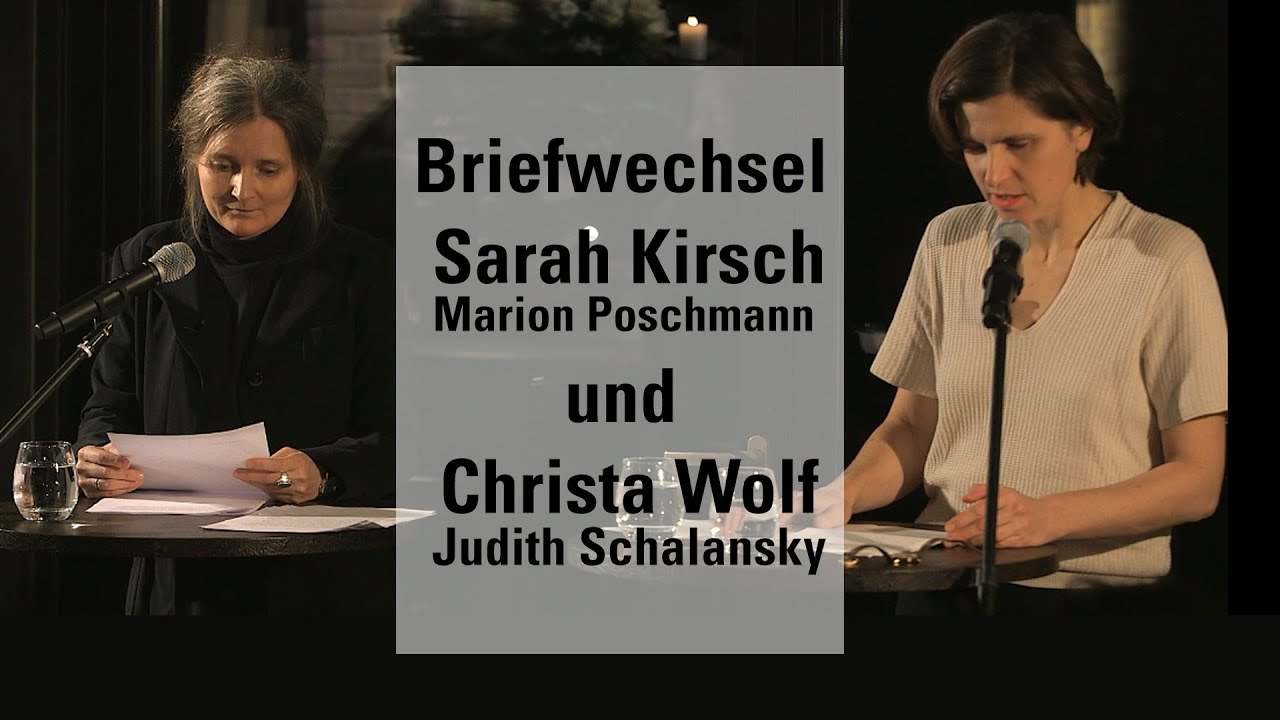 Lesung: Der Briefwechsel von Sarah Kirsch und Christa Wolf