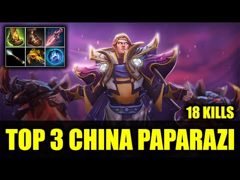 🔥 RANK 3 CHINA - PAPARAZI - INVOKER - 18 KILLS - DOTA 2 PRO GAME HIGHLIGHTS