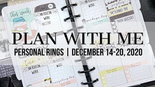 Plan with Me | Personal Rings | December 14-20, 2020 #clothandpaperagenda