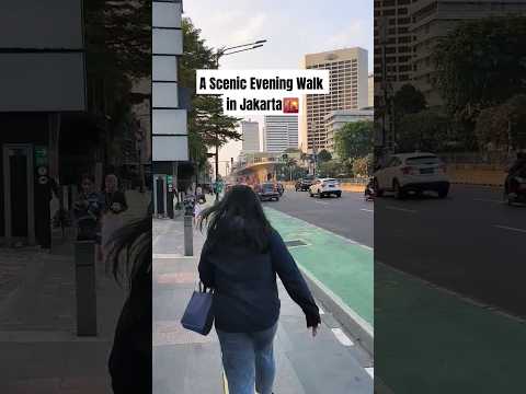 Jakarta's Evening Ambiance #hakochannel #shorts #jakarta #scenic #evening #walk #ambience #indonesia