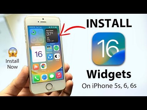 Install iOS 16 Widgets on iPhone 5s, 6, 6s - Install Now🔥🔥