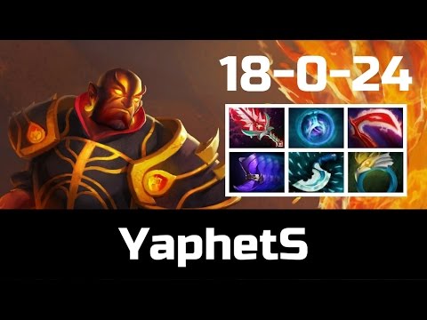 YaphetS • Ember Spirit • 18-0 — Pro MMR Gameplay Dota 2