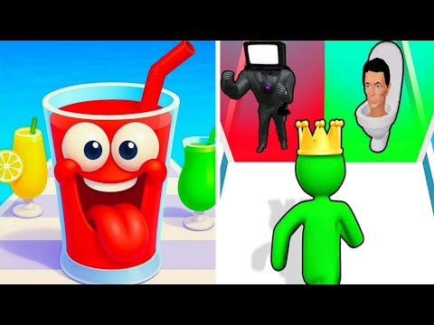 Giant Rush VS Juice Run 😦 😦 EpicRace Battle All Levels Gameplay Walkthrough Gaimag AndroidiOS Ep1