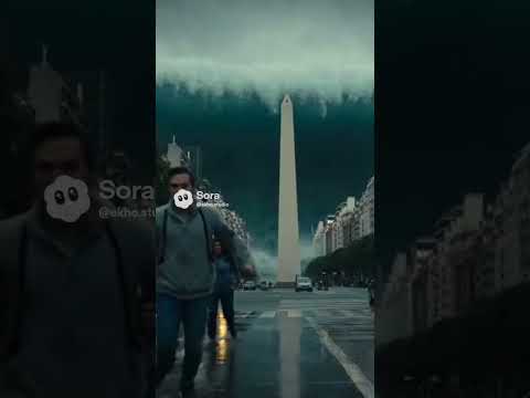 ¡ADIÓS BUENOS AIRES!: Una mega ola inunda la 9 de Julio y derriba el Obelisco 📉💥🏙️