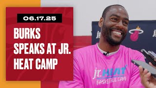 Alec Burks Speaks At Jr. HEAT Camp | June 17, 2025