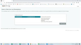 Select a marchant and marketplace amazon | Amazon seller account Error