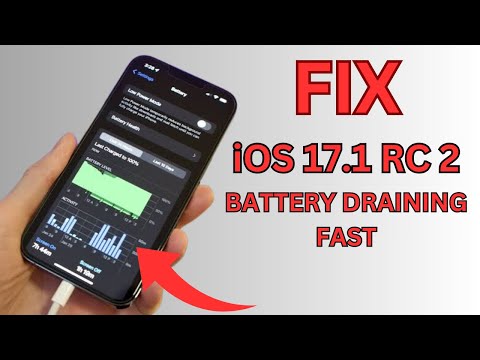 iOS 17.1 RC 2 Battery draining very fast (Fixed) !! iOS 17.1 RC 2 battery review
