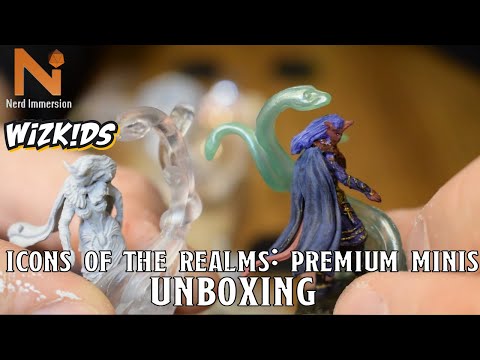 Wizkids Premium Icons of the Realms Miniature Unboxing/Review | Nerd Immersion