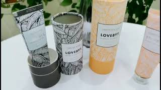 customized recyclable cardboard box paper tube packaging