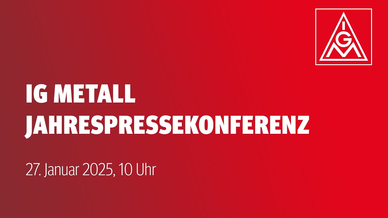 Jahrespressekonferenz der IG Metall