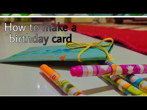 How to make a birthday card ॥ for anyone neither mother nor father ॥ by Pratistha