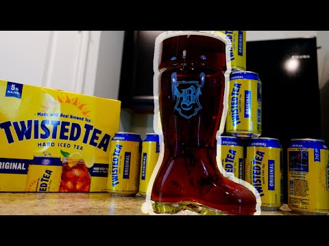 Twisted Tea Das Boot Chug.[I did it twice]