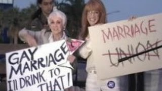 KATHY GRIFFIN and MOM lead gay-marriage march in L A