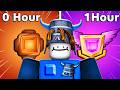 How Much Can I RANK UP In 1 HOUR In Roblox Rivals
