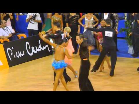 Marius Balan - Nina Bezzubova, Cambrils 2013, WDSF GrandSlam latin, 2. round - samba