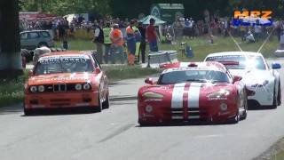 Porsche 997 GT3 R - Judd V8 powered Mercedes 190 - BMW M3 E30 at Showrace Slalom Frauenfeld