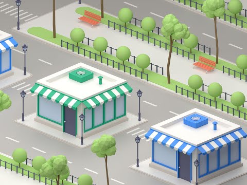 Blender Isometric City Tutorial beginners
