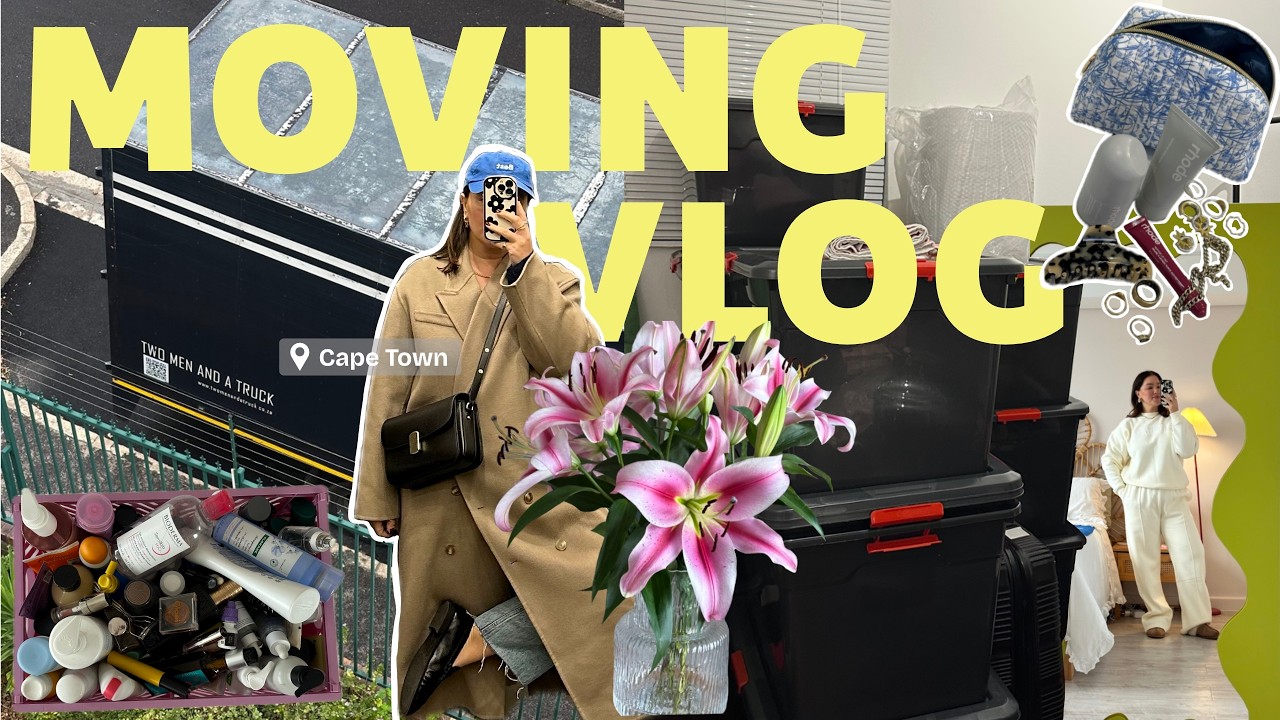 Moving Vlog EP1  |  empty apartment tour, packing, removing renter friendly updates | Cape Town