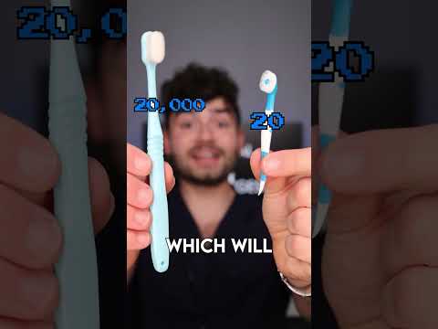 20 vs 20,000 Bristle Toothbrush!!
