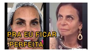 Gretchen está se sentindo maravilhosa com o tratamento de olheiras que fez